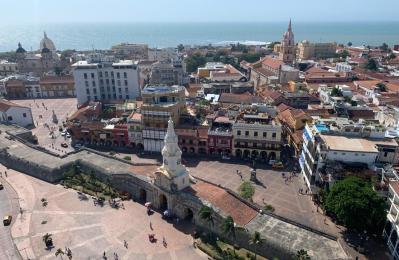 Cartagena de Indias, Centro Histórico, se alista para la Semana Santa.