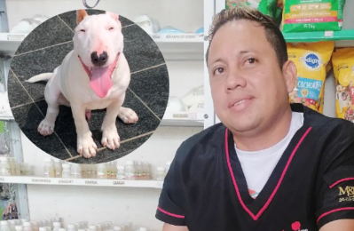 Edinson Cuadrado, fue el veterinario atacado por el perro.
