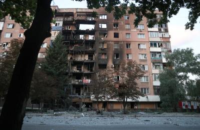 Ciudad de Toretsk, región de Donetsk, en medio de la invasión rusa en Ucrania.