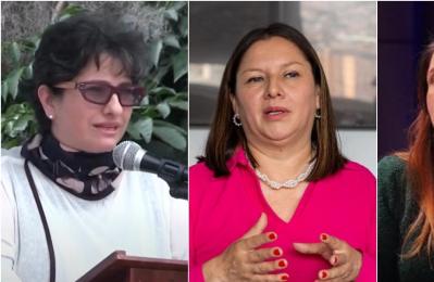 Dora Lucy Arias, Jomary Ortegón e Iris Marín, candidatas a la Defensoría del Pueblo.