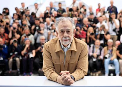 Coppola presentó Megalópolis en el Festival de Cannes. France, on May 17, 2024. (Photo by Valery HACHE / AFP)