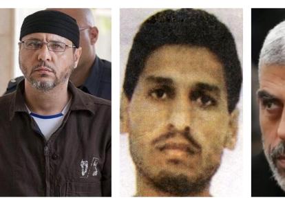 Abdullah Barghouti, Mohamed al Deif y Yahya Sinwar, algunos de los principales líderes de Hamás en la actualidad.