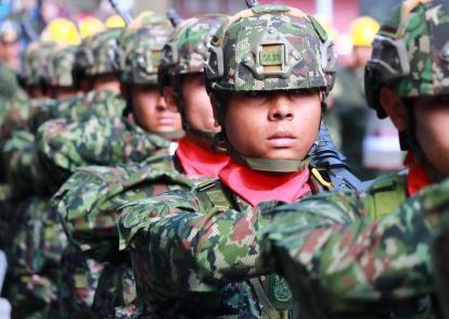 Soldados del Ejército Nacional.