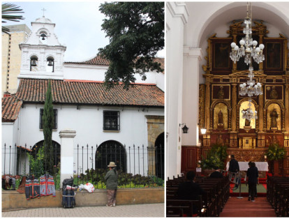 IGLESIA DE SAN DIEGO: Carrera 7 n.° 26-32. La iglesia de San Diego es un templo católico ubicado entre las carreras 7.ª y 10.ª en el barrio San Diego y hace parte de la localidad de Santa Fe. Su construcción data de inicios del s. XVII. Hoy, a las 10 de la mañana, habrá una misa por los enfermos y, a las 5 p. m., una visita al monumento. Mañana, a las 10:30, será el viacrucis que sale de la capilla de la Macarena para llegar al templo de San Diego. A las 7 de la noche será el sermón de las Siete Palabras. Sábado y domingo habrá muchas más actividades.