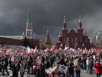 Rusia conmemoró el Día de la Victoria, la rendición incondicional de la Alemania nazi en la Segunda Guerra Mundial, con el desfile anual en la Plaza Roja de Moscú.