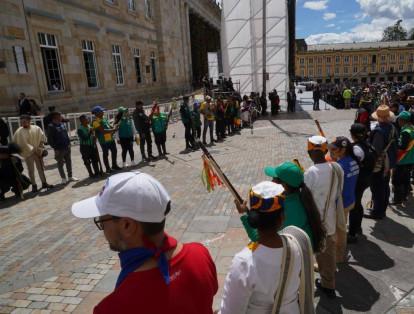 Representantes de fiversas comunidades indígenas asistieron a la posesión.