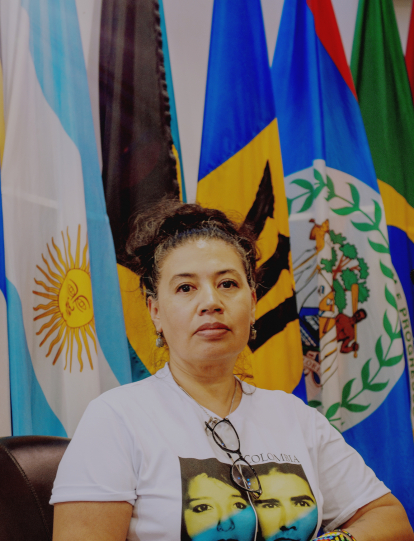 Sandra Ubaté, hermana de Jhon Ricardo Ubaté, quien fue desaparecido en 1995.