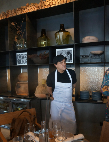 Álvaro Clavijo, chef bogotano, durante la apertura del nuevo restaurante 'Espíritu'.