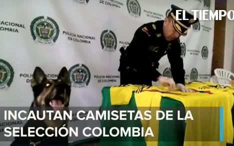 Incautan replicas de camisetas de la Selección con cocaína