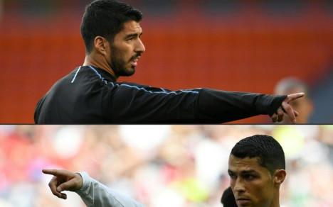 Luis Suárez de Uruguay y Cristiano Ronaldo de Portugal.