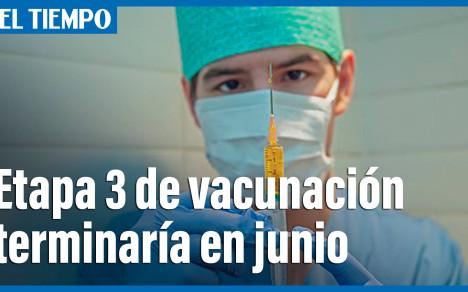 En el mes de junio, se debería dar por finalizada la etapa 3 del plan Nacional de vacunación