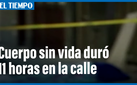 Por más de 11 horas permaneció tirado en vía el cuerpo sin vida de un hombre de 56 años de edad