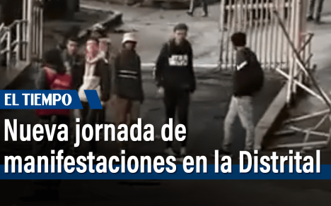 Nueva jornada de manifestaciones en la Distrital