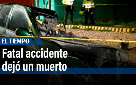 Un muerto deja fatal accidente en la vía Sibaté-Bogotá