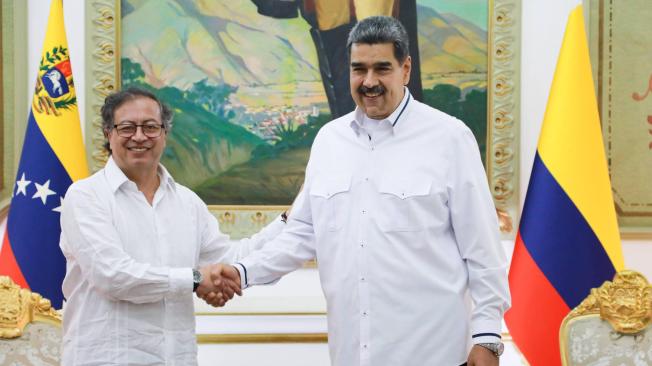 Reunión bilateral de los presidentes Gustavo Petro y Nicolás Maduro en Venezuela, sábado 18 de noviembre de 2023.