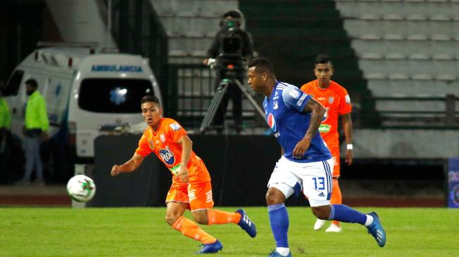 Guarín en su debut con Millonarios.