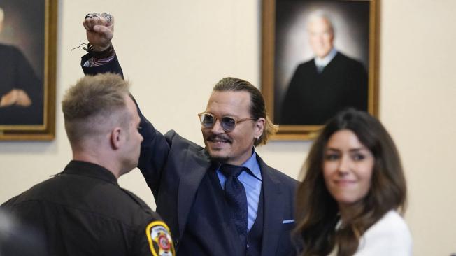 Johnny Depp en el juicio contra Amber Heard.