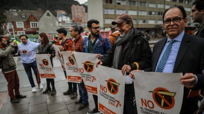 Diez concejales piden suspender licitación del corredor verde en la Séptima.