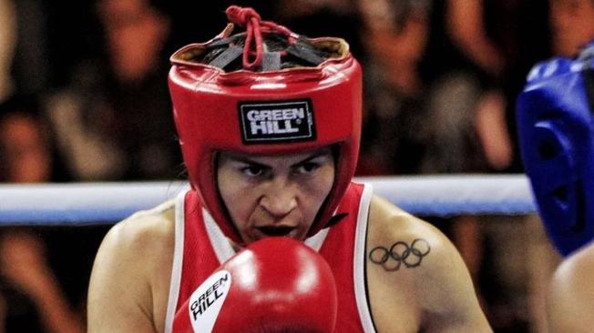 Jenny Arias, en el Mundial de boxeo.