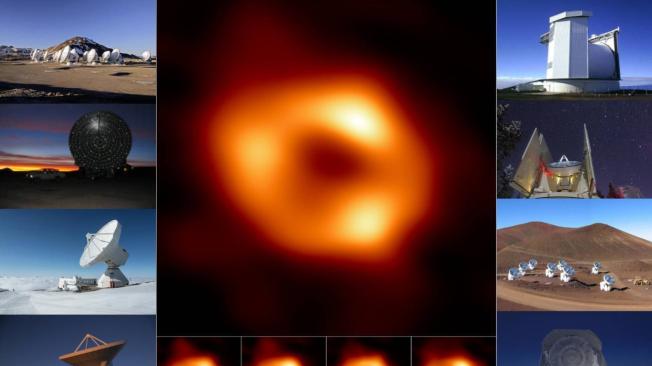 Imagen de Sagitario A*, el agujero negro supermasivo del centro de la galaxia.