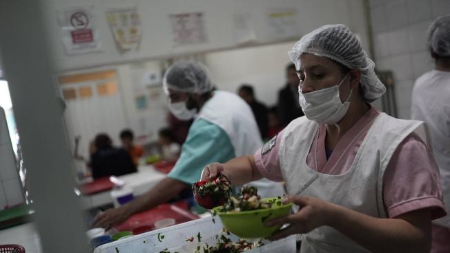 El comedor comunitario de El Amparo, en Kennedy, tiene registradas a 400 personas para atender.