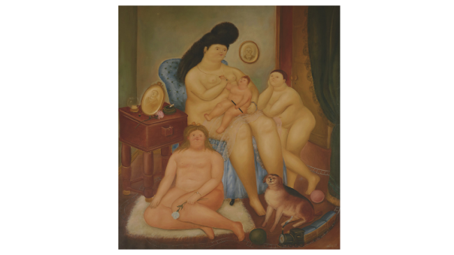 Fernando Botero. Familia Protestante 1969. Óleo sobre lienzo. Galería El Museo