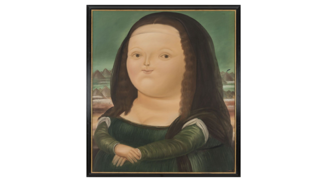 Fernando Botero. Mona lisa 1978. Óleo sobre tela. Pintura.