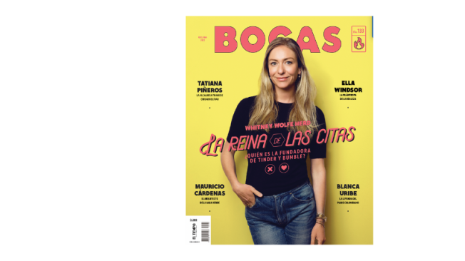 La cofundadora de Tinder y la CEO y fundadora de Bumble, Whitney Wolfe, es la portada de la Revista BOCAS