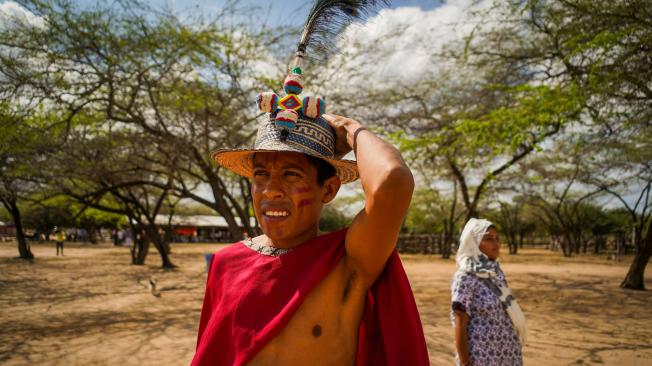 Ante la comunidad kaikashi del pueblo indígena wayú prosperidad social y el grupo Aval firmaron un acuerdo para trabajar en la transformación social y territorial de algunos de los municipios de la guajira . Guajira 13 de diciembre del 2023.