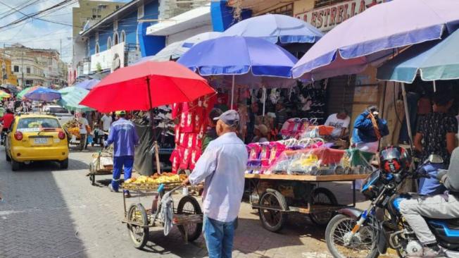 Comercio informal en el Centro de Sincelejo.