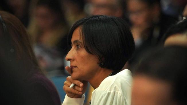 La ministra de Ambiente, Susana Muhamad, durante la instalación de la Unea-6.