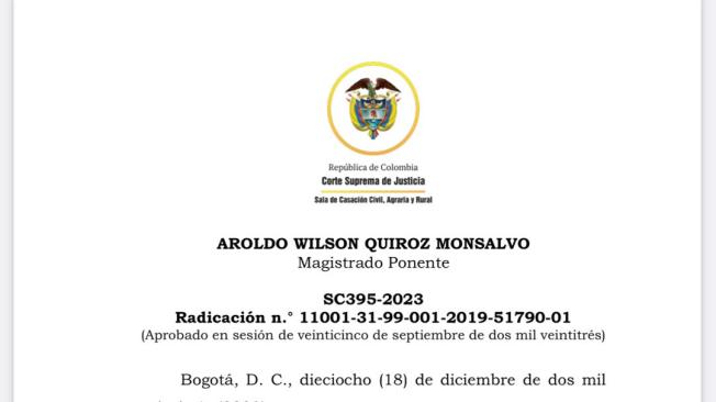 Sentencia de la Corte Suprema en la que estudio el caso.