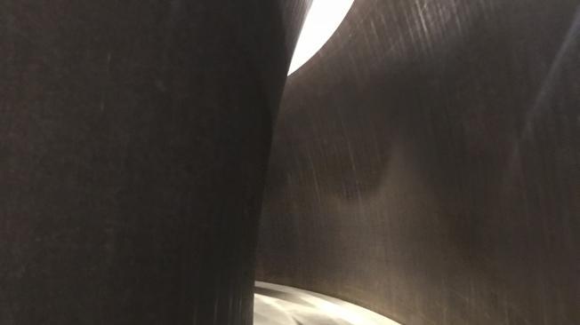 Detalle de una de esculturas gigantes en el Museo Guggenheim de Bilbao.