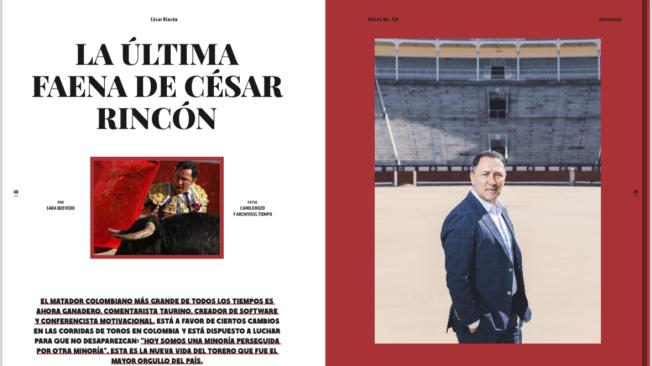 César Rincón en la nueva edición de Revista BOCAS.