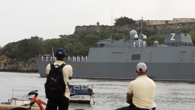 Flotilla de la Marina de Guerra de Rusia en Cuba.