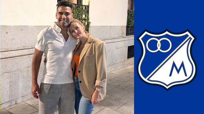 Radamel Falcao y Lorelei Tarón