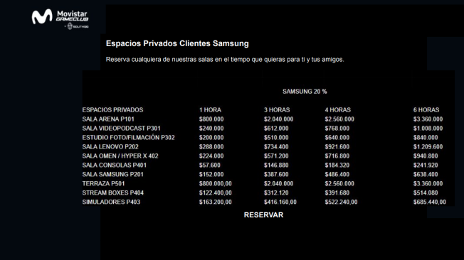 Precios del Movistar GameClub