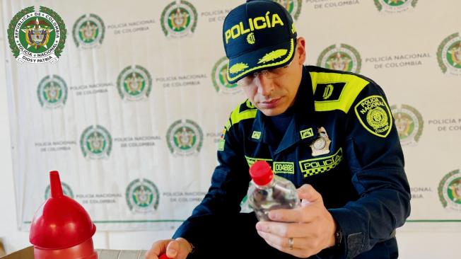 Policía nacional, licor, adulterado