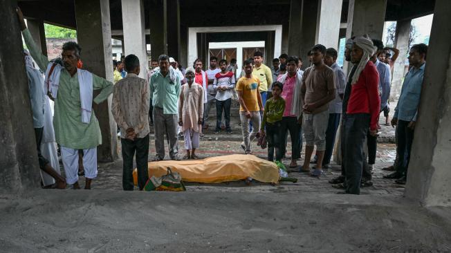 Víctima de la estampida durante un sermón en Hathras.