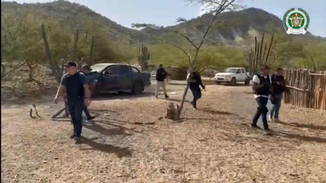 Hasta Uribia, La Guajira, llegaron los efectivos del Gaula de la Policía.