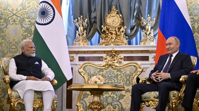 Se trata de la primera visita del primer ministro indio a Rusia desde el inicio de la guerra en Ucrania.