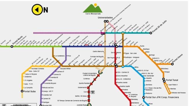 Estaciones afectadas por las marchas