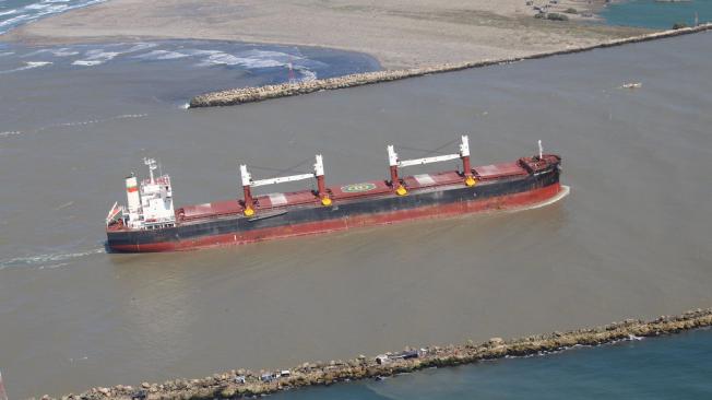 Canal de acceso a la zona portuaria de Barranquilla.