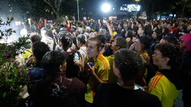 Celebración en el parque de la 93 Bogotá