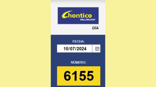 Resultados El Chontico Día.