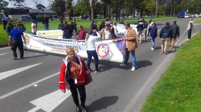 Movilizaciones en la av. Américas