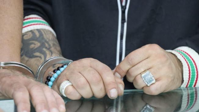 Los anillos con diamantes de 'El Profesor'.