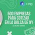 500 empresas para cotizar en la bolsa de N.Y.