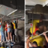 Imágenes que se viralizaron en las redes sociales mostraron a más de una docena de hinchas colombianos ingresando al estadio a través de un ducto de ventilación.