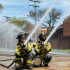 Bomberos en Bogotá.